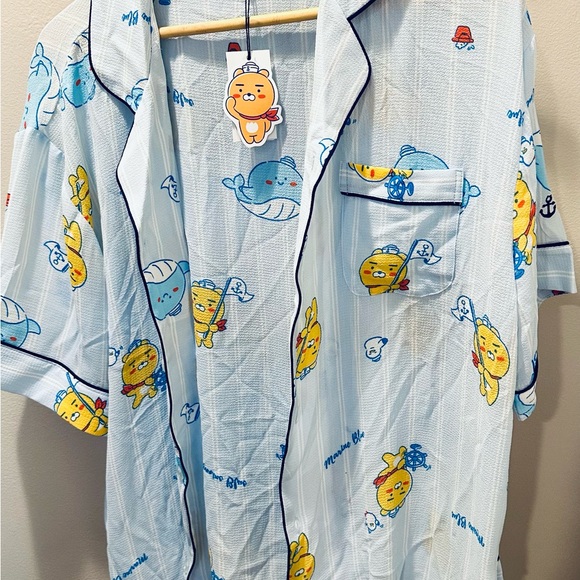 Lowest price! KAKAO FRIENDS Marine Blue PAJAMAS ONE SIZE. - Picture 6 of 11